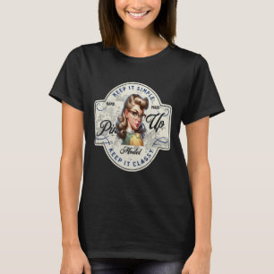 Poster Geek Chic Pin-Up Girl Retro T Shirt