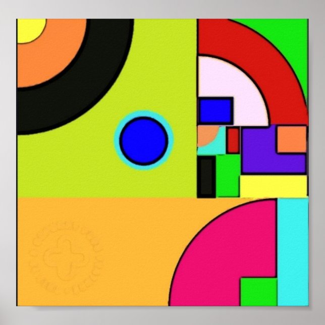 Poster. Geometric design. Golden ratio Poster (Framsidan)