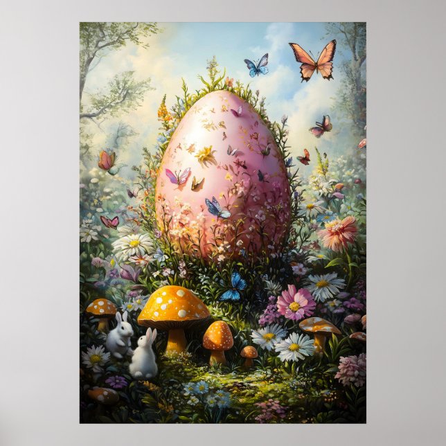 Poster giant Fantasy Egg in Forest Mushroom (Framsidan)
