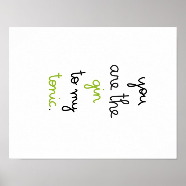 Poster Gin & Tonic (Framsidan)