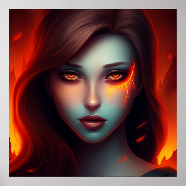 Poster Girl with Fire (Framsidan)