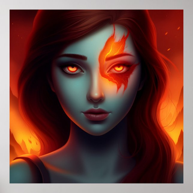 Poster Girl with Fire (Framsidan)