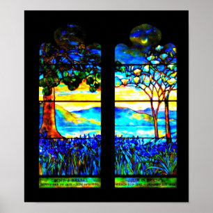 Poster glas-Louis Tiffany 115
