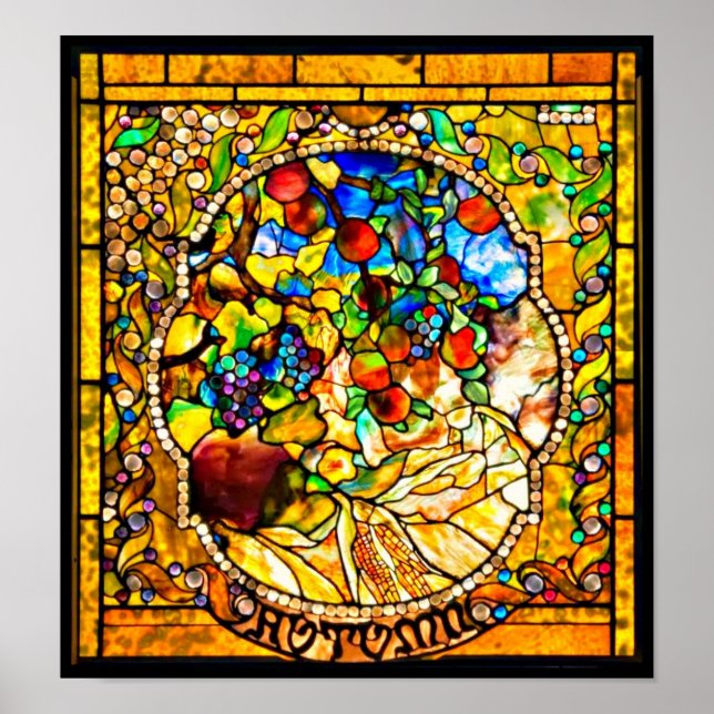 Poster-glasaktigt - Louis Tiffany 102 Poster (Framsidan)