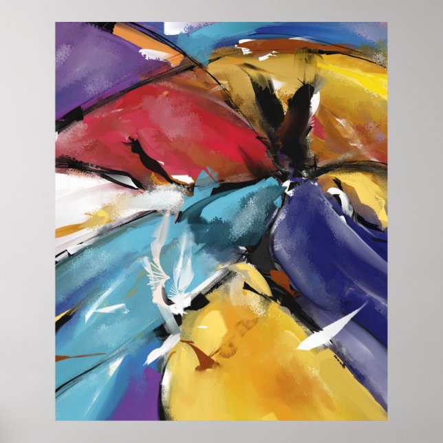 Poster Grand Modèle 1510 "L'Aigle et les Colombes" (Framsidan)