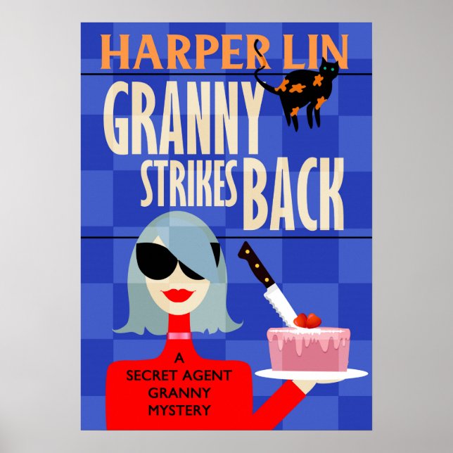 POSTER Granny Strejkas Tillbaka av Harper Lin Bok  (Framsidan)