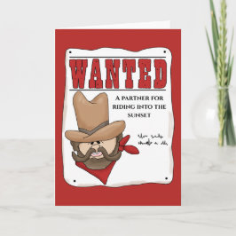 Poster gratulationskort för Cowboy Kort