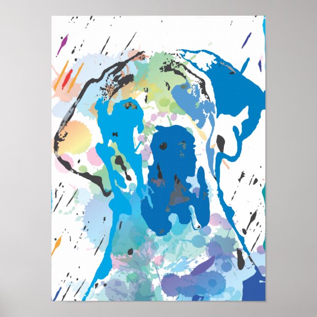 Poster Great dane-utskrift (Framsidan)