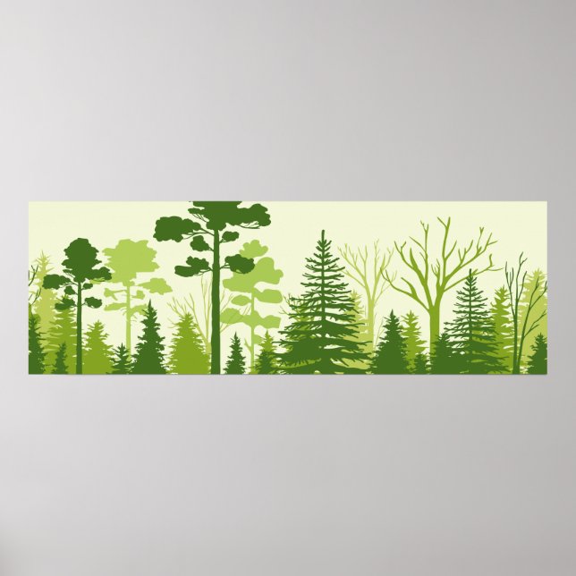 poster grönt Forest (Framsidan)