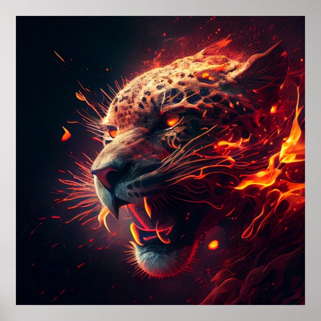 Poster Guépard rouge (Framsidan)