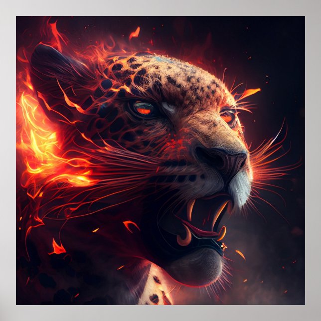Poster Guépard rouge (Framsidan)