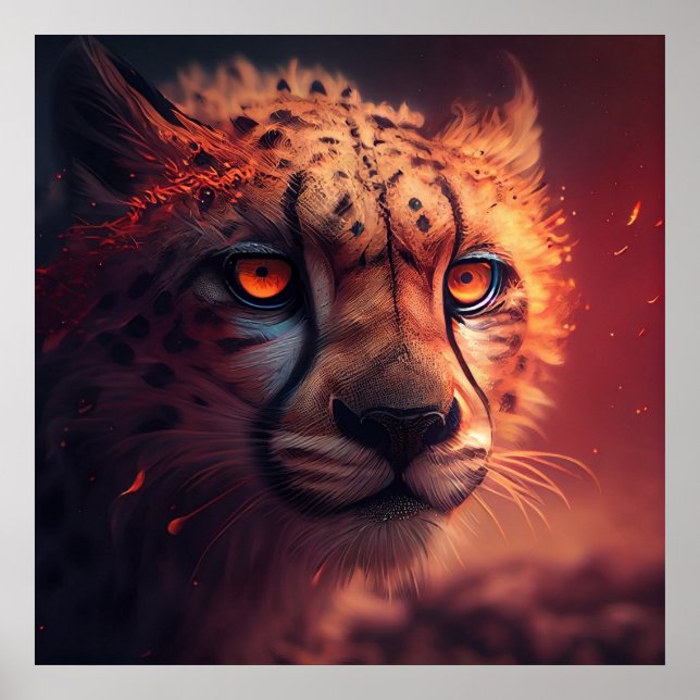 Poster Guépard rouge (Framsidan)