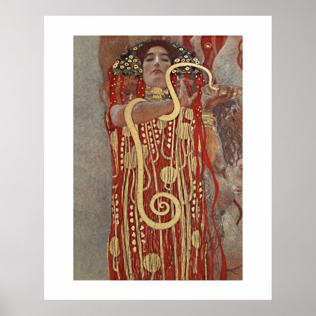 POSTER: GUSTAV KLIMT : HYGIEIA : 1907 POSTER (Framsidan)