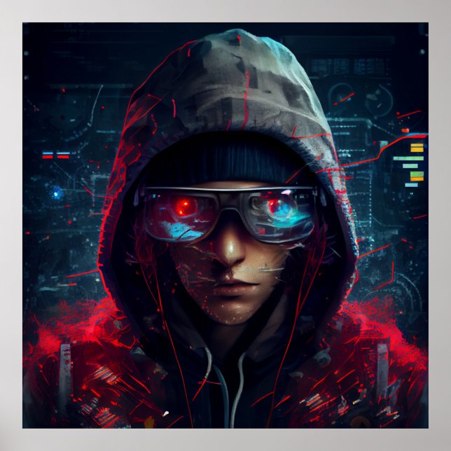 Poster hackare (Framsidan)