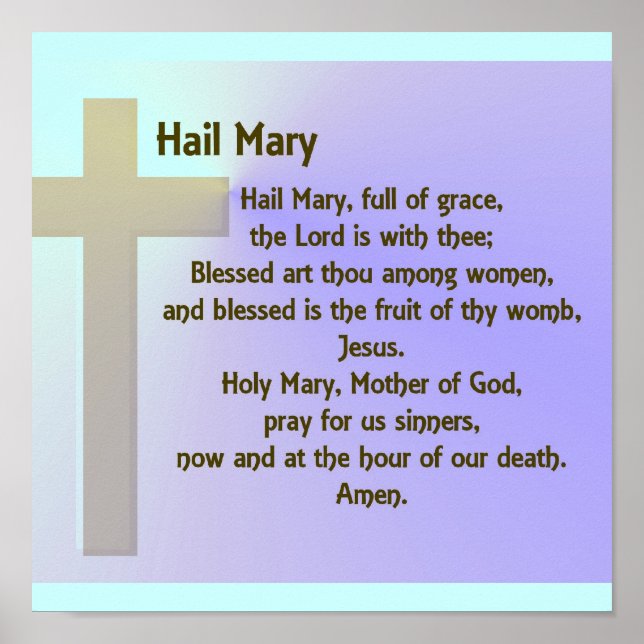 Poster-Hail Mary Prayer Poster (Framsidan)
