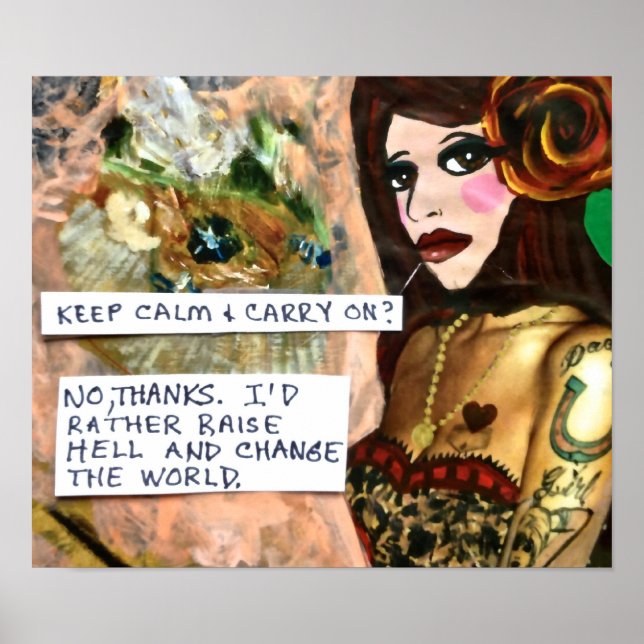 POSTER HÅLLA KALM OCH BEDRIVA? (Framsidan)