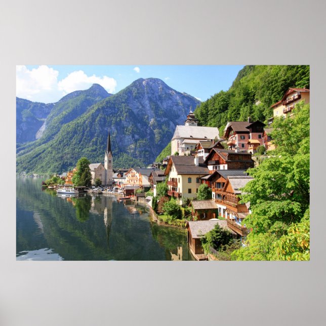 Poster Hallstatt, Österrike (Framsidan)