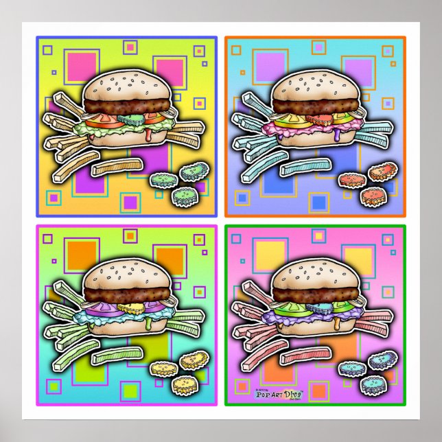Poster HAMBURGER - SKRIVNINGAR (Framsidan)