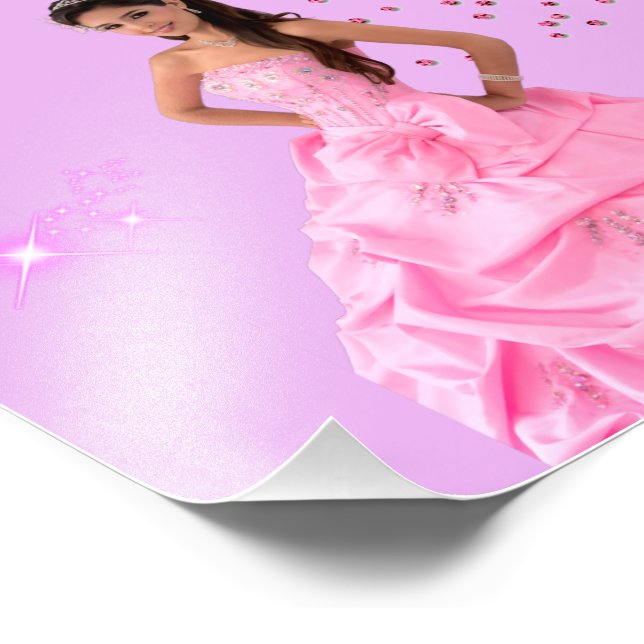 Póster happy birthday, quinceañera fototryck (Hörn)