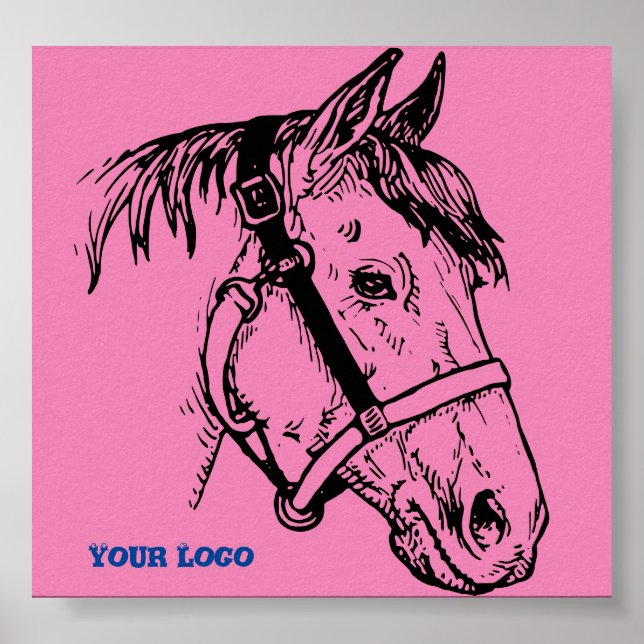 Poster häst huvud (Framsidan)