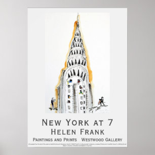 POSTER Helen Frank New York vid 7 Chrysler Byggnad
