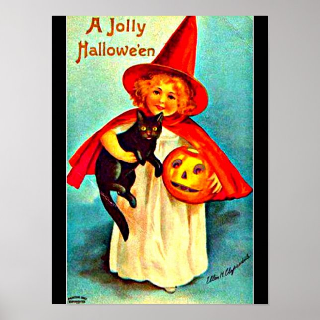 Poster-Helgdag Art-Vintage Halloween 12 Poster (Framsidan)