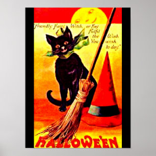 Poster-Helgdag Art-Vintage Halloween 17 Poster
