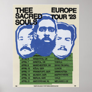 Poster Helig Souls Europe Tour