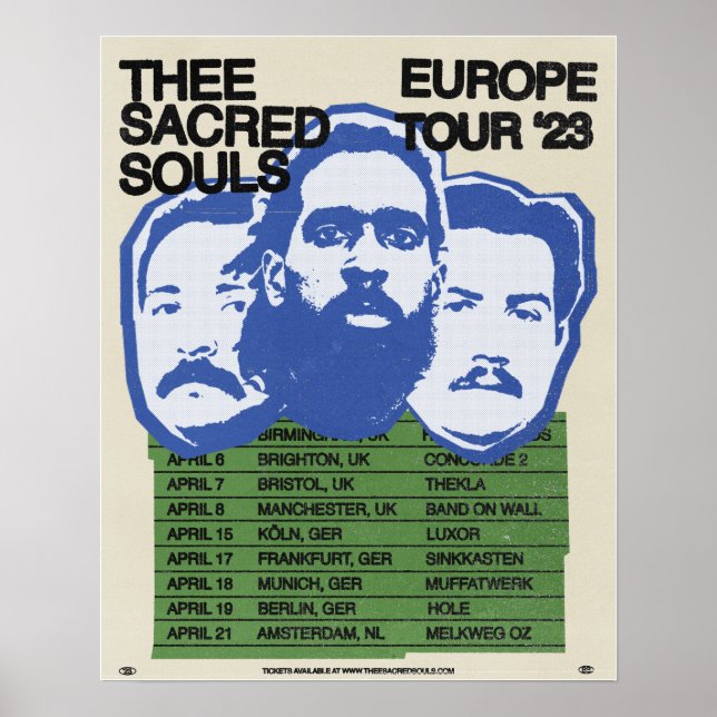 Poster Helig Souls Europe Tour (Framsidan)