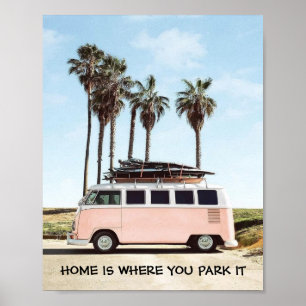 Poster - hemma är där du parkerar det