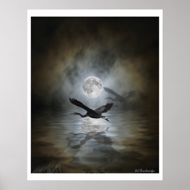 poster "Heron Måne" Art Print (Framsidan)