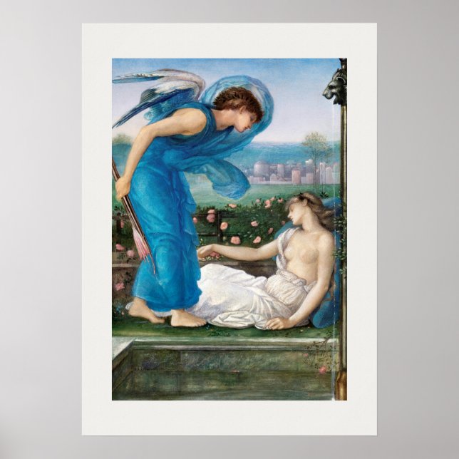 POSTER: HERR EDWARD BURNE-JONES : CUPID + PSYCHE POSTER (Framsidan)