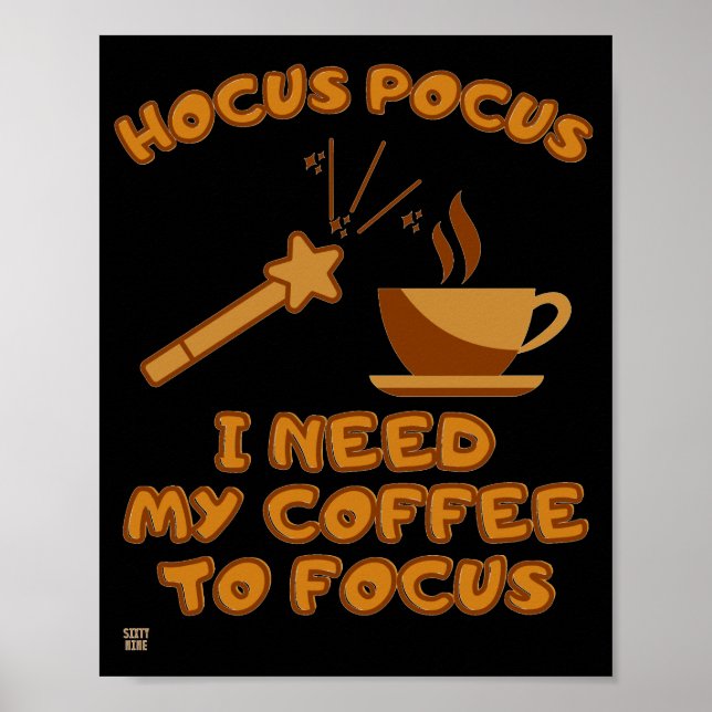 poster "HOCUS POCUS". (Framsidan)