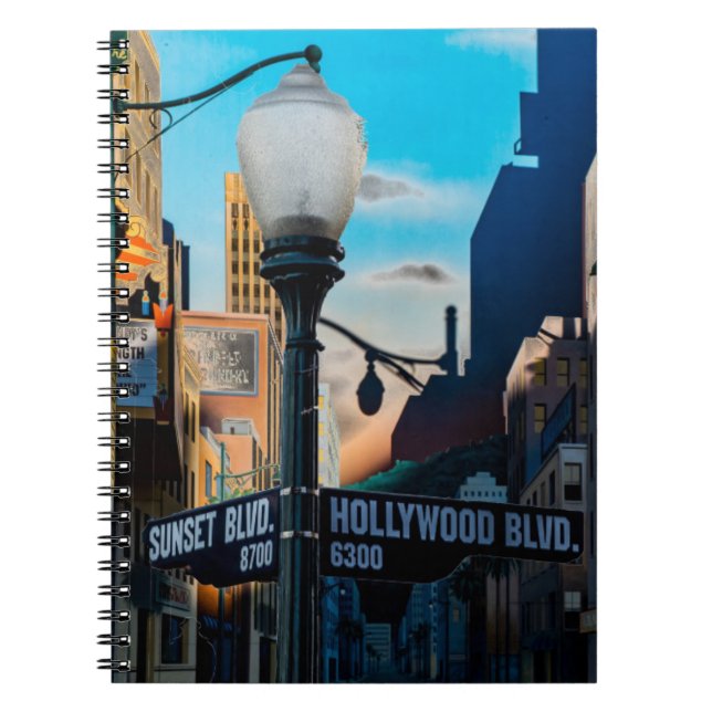 Poster Hollywood Blvd. Anteckningsbok (Framsidan)