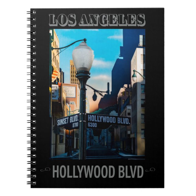 Poster Hollywood Blvd. Anteckningsbok (Framsidan)