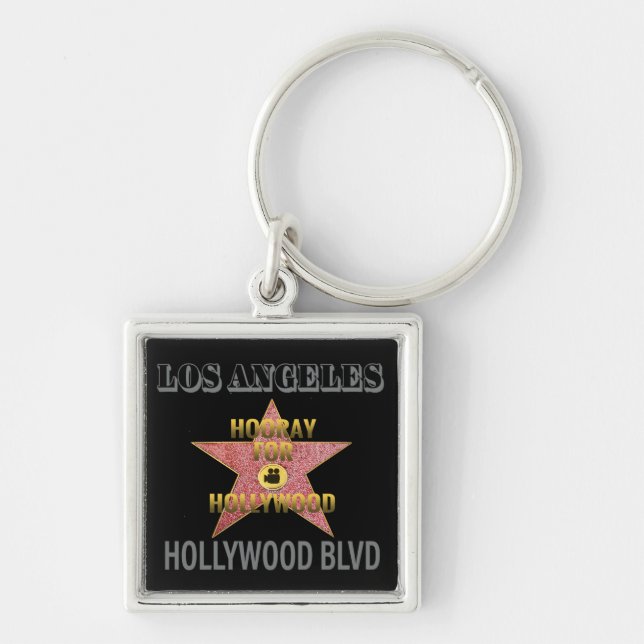 Poster Hollywood Blvd. Nyckelring (Framsidan)
