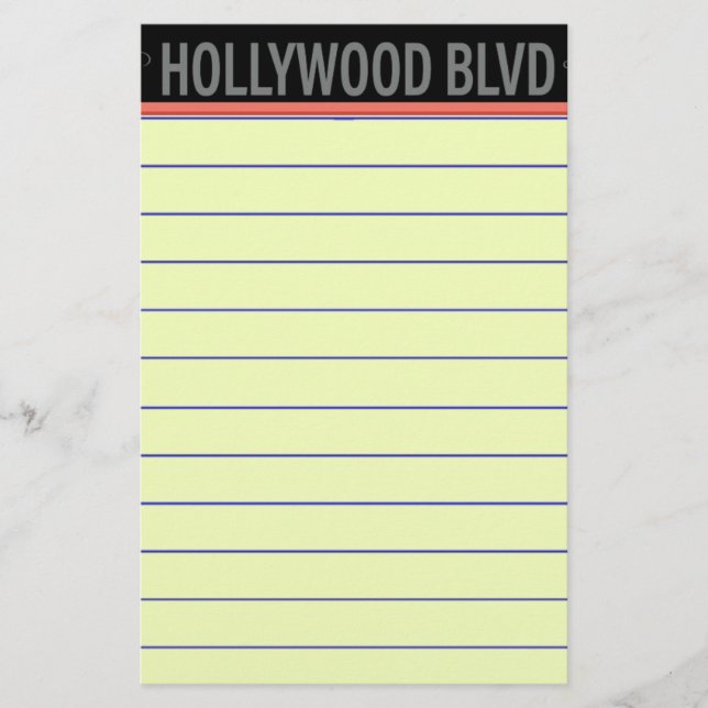 Poster Hollywood Blvd. Papper (Framsida)