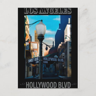Poster Hollywood Blvd. Vykort