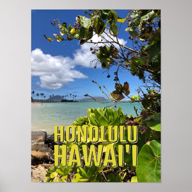 Poster - Honolulu Hawaii (Framsidan)