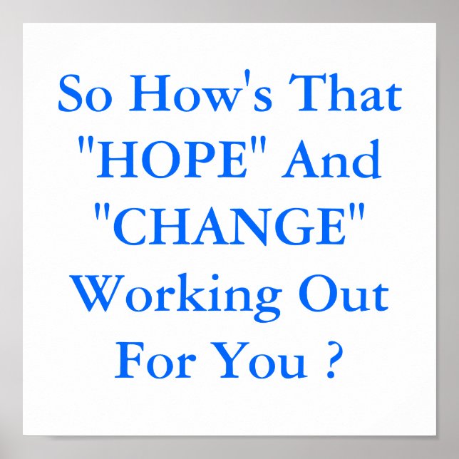 poster "HOPE" och "CHANGE" (Framsidan)