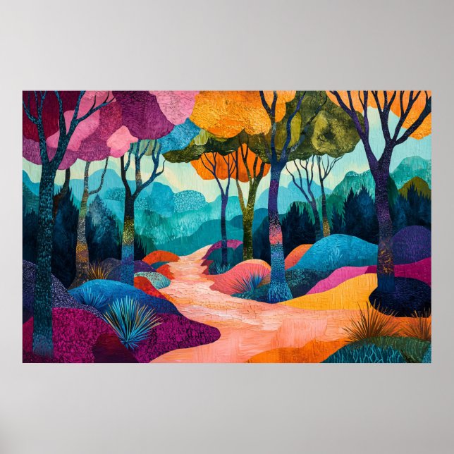 Poster höstskog (Framsidan)