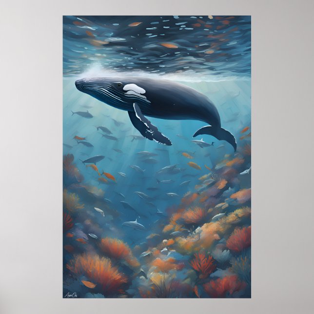 Poster | Humpback Whale | Art (Framsidan)