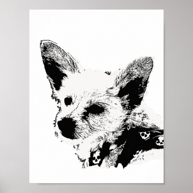 Poster - Hund med KerChief (Framsidan)