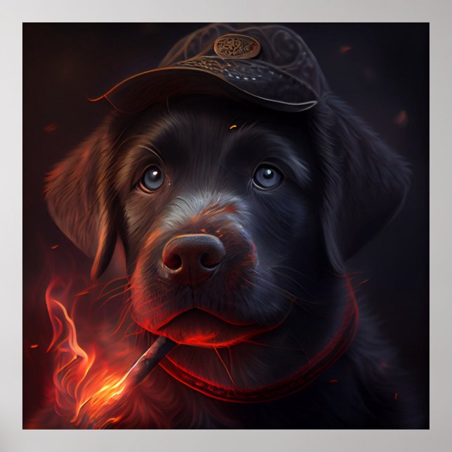 Poster Hund Red (Framsidan)