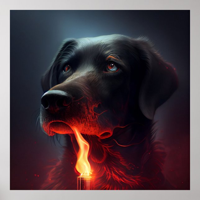 Poster Hund Red (Framsidan)