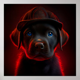 Poster Hund Red
