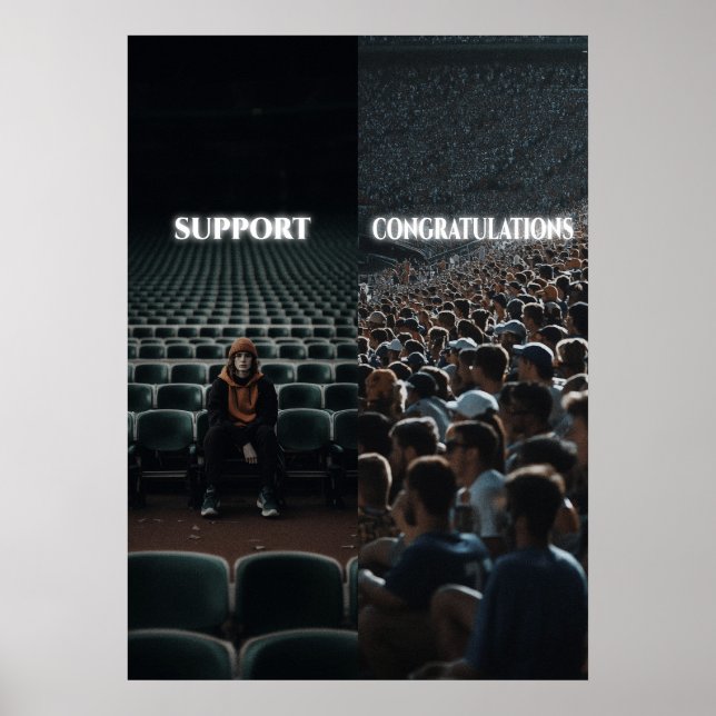 Poster Hustle Motivation för hårt arbete (Framsidan)