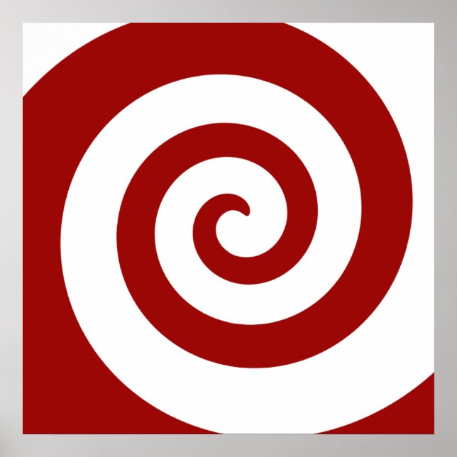 Poster, Hypno Spiral, byt Storlek, lägg till Ram! Poster (Framsidan)