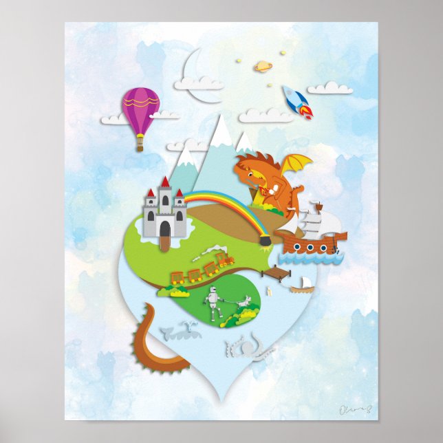 Poster i äventyr (ingen text) (Framsidan)