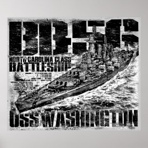 Poster i Battleship Washington